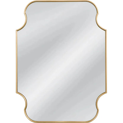 Lyenda Wood & Resin Gold Vertical Wall Mirror - LOOMLAN - Bassett Mirror - Wall Mirrors