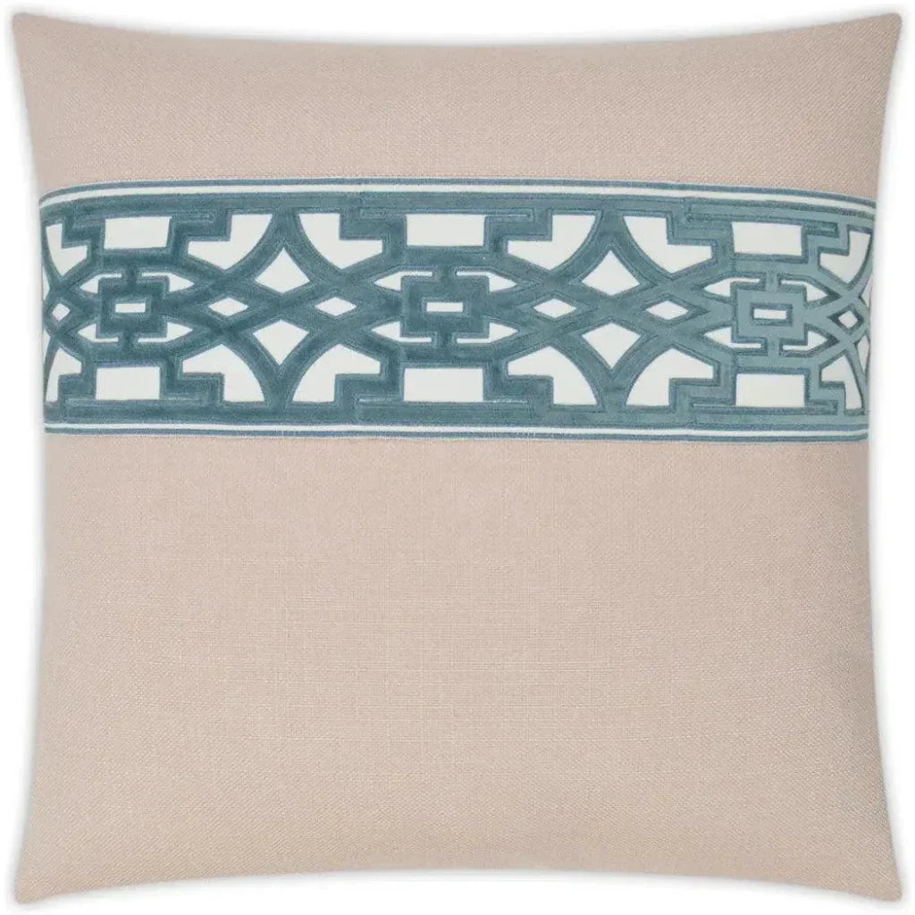 Lyon Blush Teal Throw Pillow With Insert - LOOMLAN - D.V. Kap - Throw Pillows