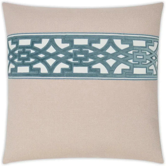 Lyon Blush Teal Throw Pillow With Insert - LOOMLAN - D.V. Kap - Throw Pillows