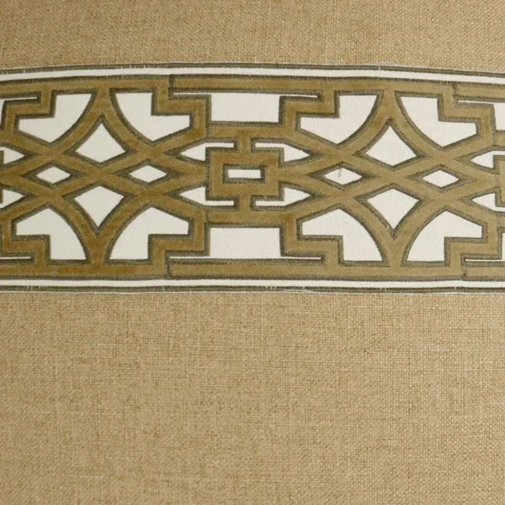 D.V. Kap Lyon Saffron Brown Throw Pillow With Insert