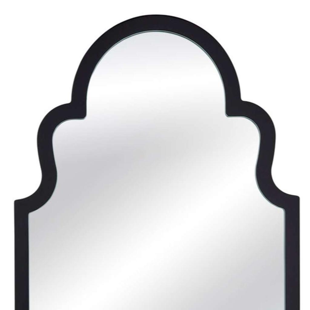 Stylish Wood Framed Vertical Wall Mirror