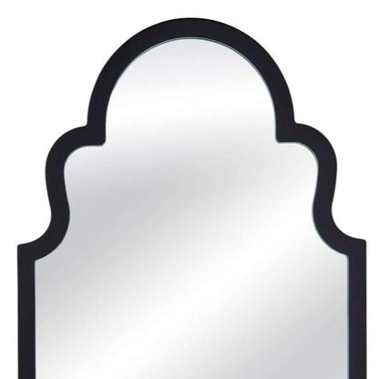 Stylish Wood Framed Vertical Wall Mirror