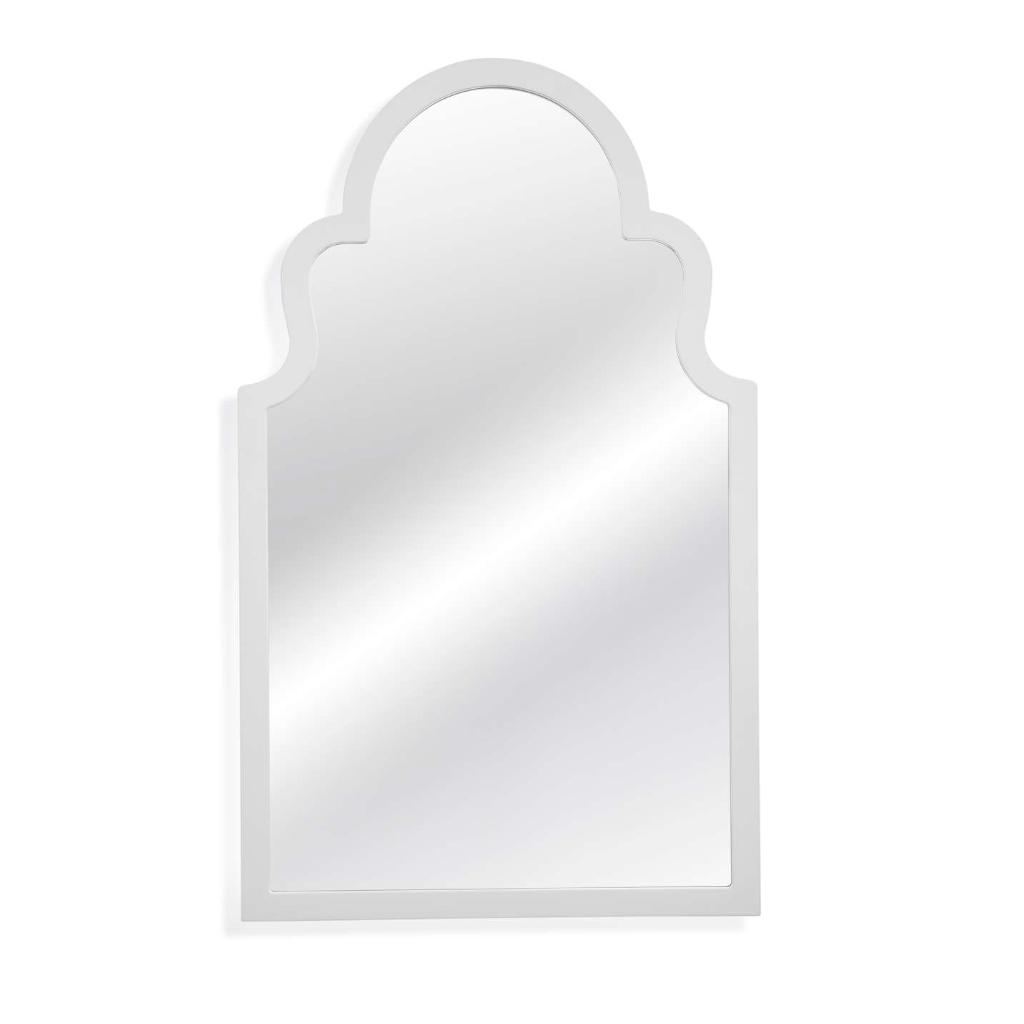 Stylish Wood Framed Vertical Wall Mirror -- view 3