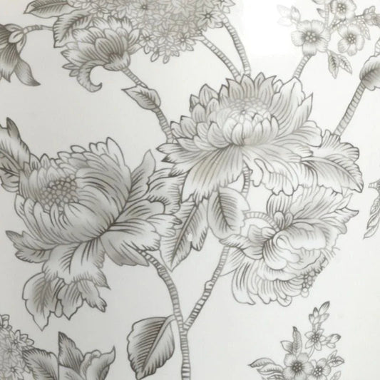 Mabel Ceramic Made Grey Table Lamp - LOOMLAN - Wildwood - Table Lamps