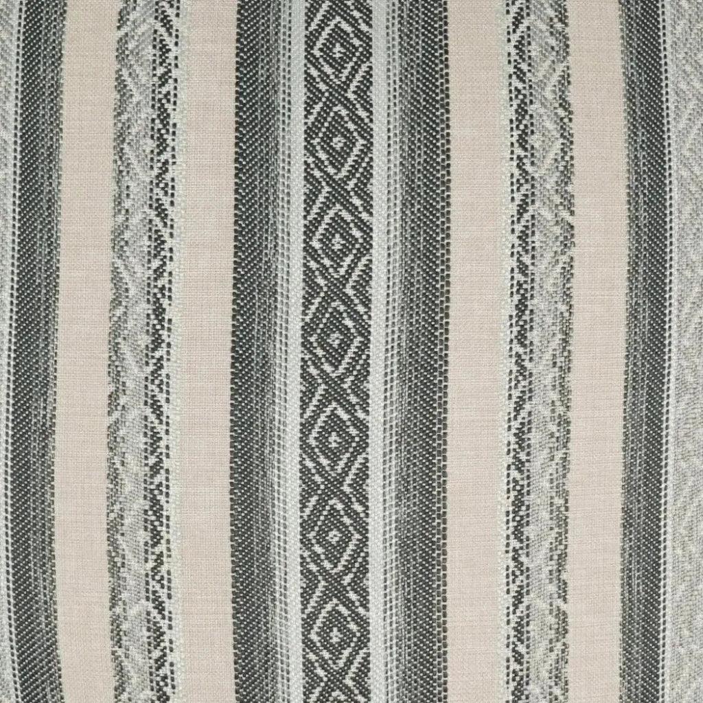 Macaroon Stripes Mist Grey Large Throw Pillow Insert - LOOMLAN - D.V. Kap - Throw Pillows