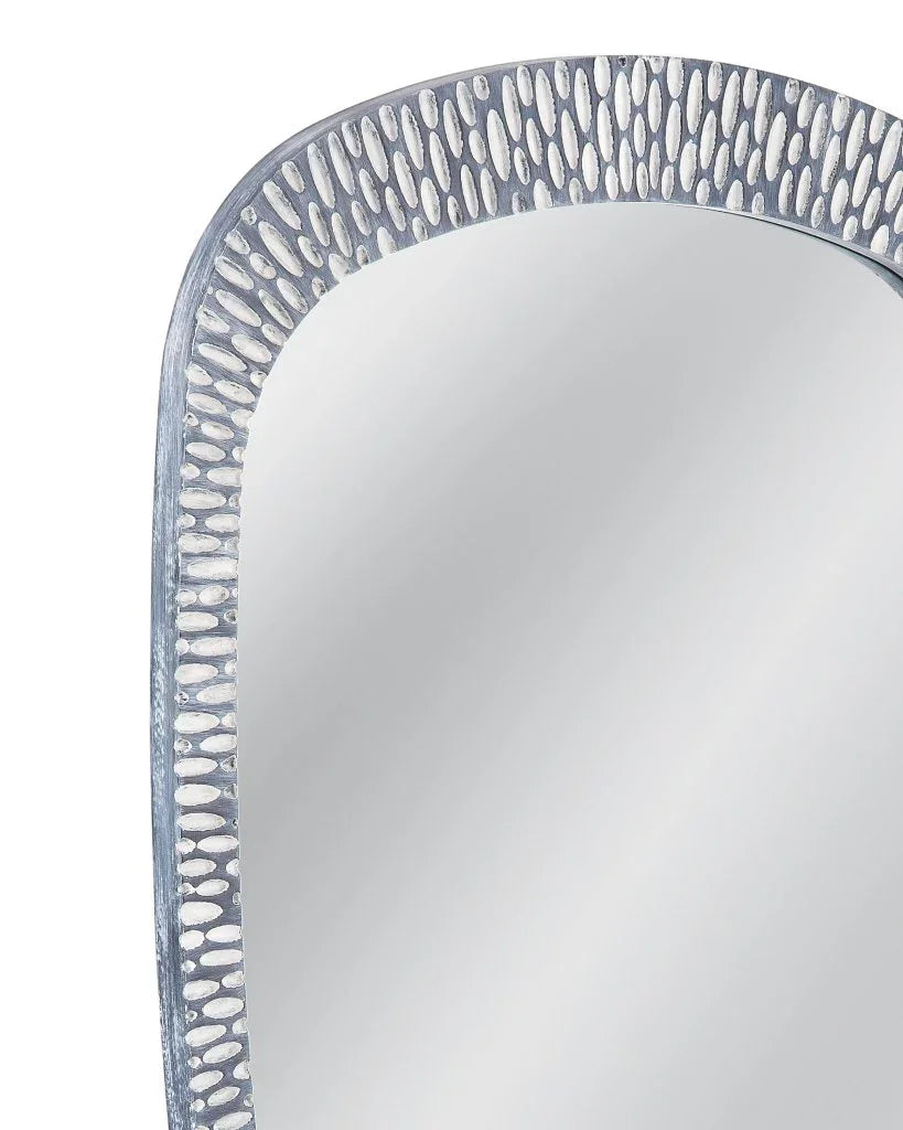 Maddox Modern Grey Resin Wall Mirror - LOOMLAN - Bassett Mirror - Wall Mirrors