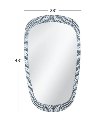 Maddox Modern Grey Resin Wall Mirror - LOOMLAN - Bassett Mirror - Wall Mirrors