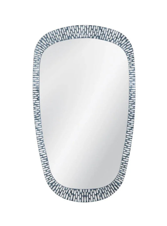 Maddox Modern Grey Resin Wall Mirror - LOOMLAN - Bassett Mirror - Wall Mirrors