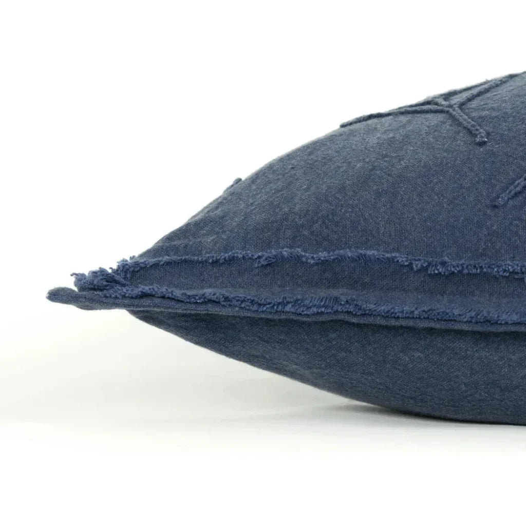 Madea Embroidered Long Lumbar Decorative Pillow - LOOMLAN - LOOMLAN - Throw Pillows