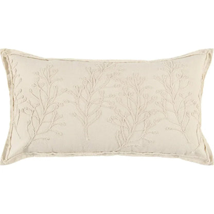 Madea Embroidered Long Lumbar Decorative Pillow - LOOMLAN - LOOMLAN - Throw Pillows