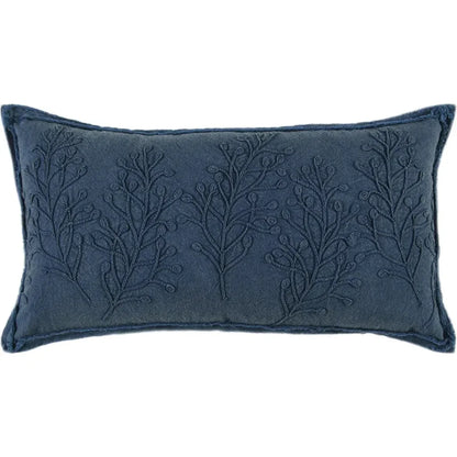 Madea Embroidered Long Lumbar Decorative Pillow - LOOMLAN - LOOMLAN - Throw Pillows