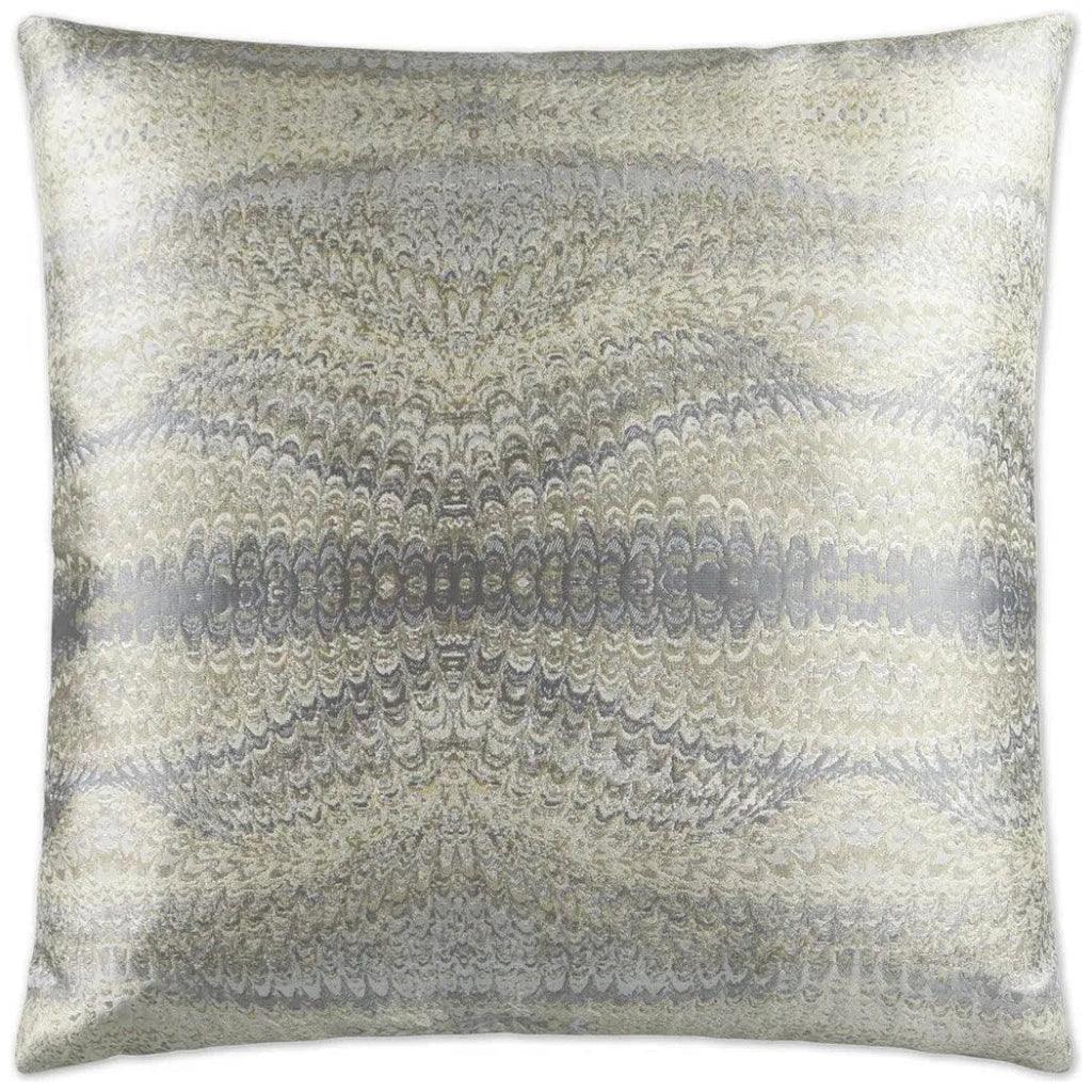 D.V. Kap Magma Nickel Grey Throw Pillow With Insert