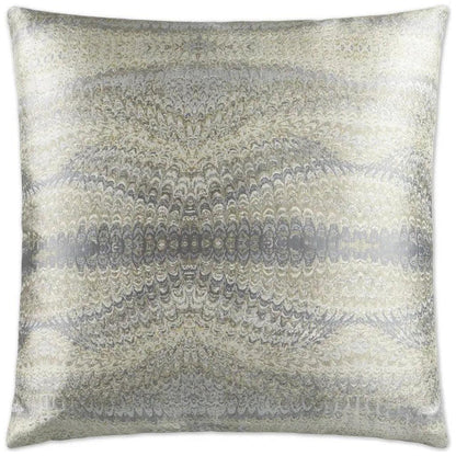 D.V. Kap Magma Nickel Grey Throw Pillow With Insert