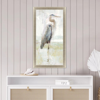 Majestic Blue Heron Canvas Art
