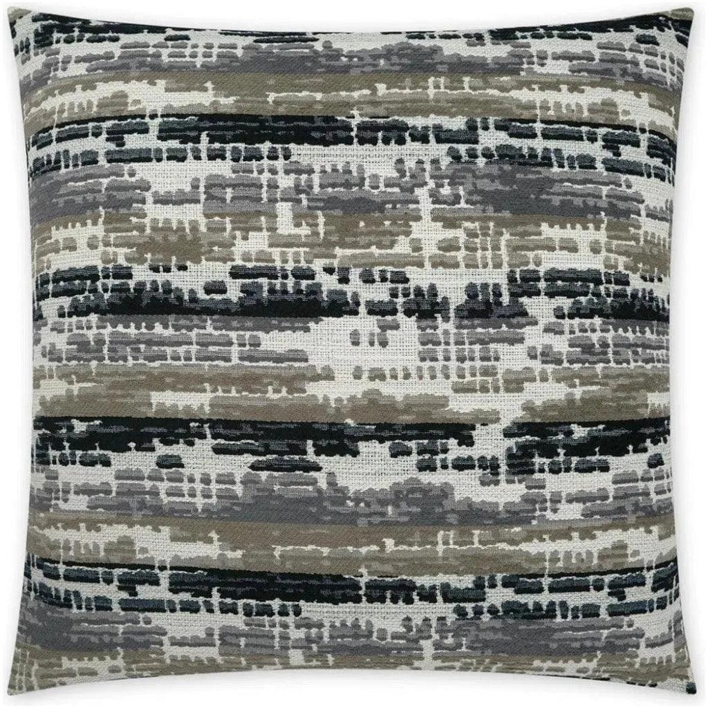 Maldon Ebony Abstract Black Large Throw Pillow Insert - LOOMLAN - D.V. Kap - Throw Pillows