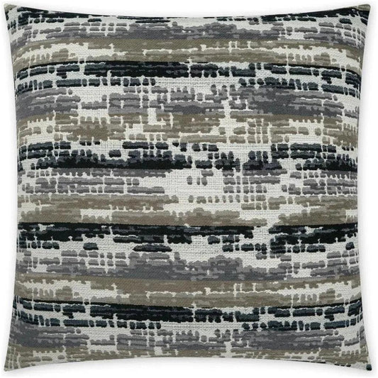Maldon Ebony Abstract Black Large Throw Pillow Insert - LOOMLAN - D.V. Kap - Throw Pillows