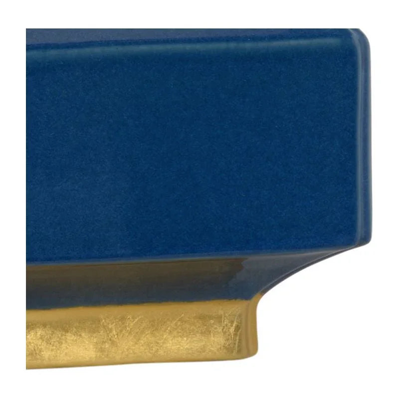 Malone Blue Glaze Ceramic Table Lamp - LOOMLAN - Wildwood - Table Lamps