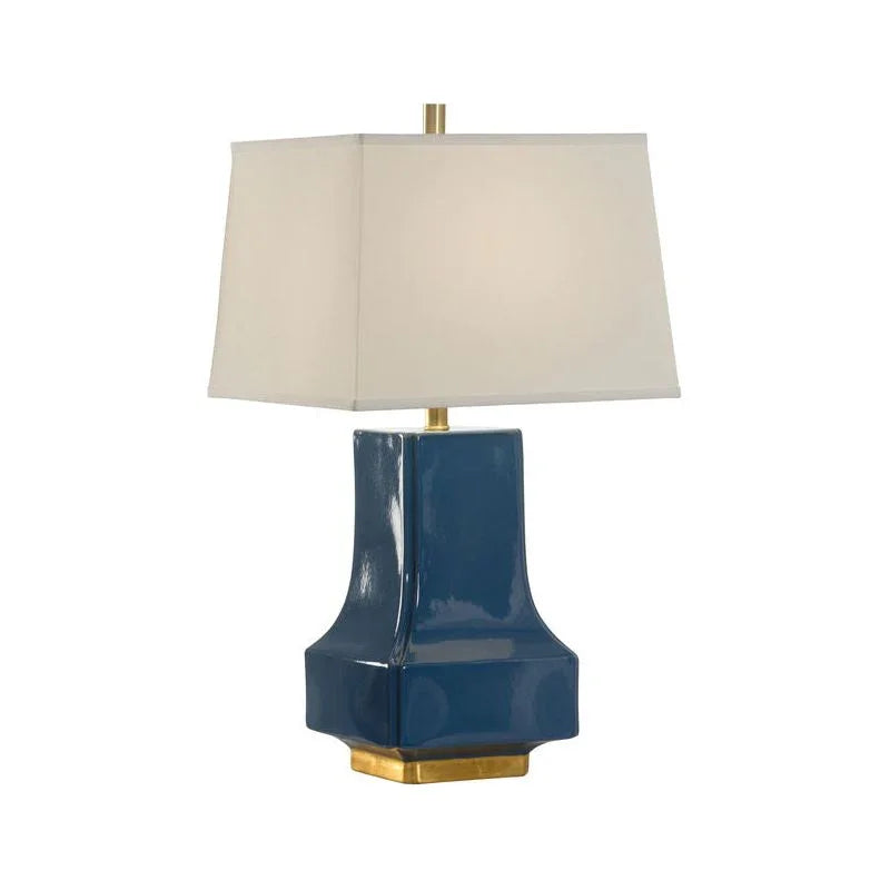 Malone Blue Glaze Ceramic Table Lamp - LOOMLAN - Wildwood - Table Lamps