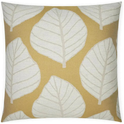 D.V. Kap Mamie Citron Floral Yellow Large Throw Pillow Insert