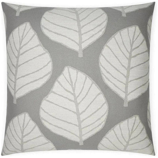 Mamie Floral Grey Large Throw Pillow Insert - LOOMLAN - D.V. Kap - Throw Pillows
