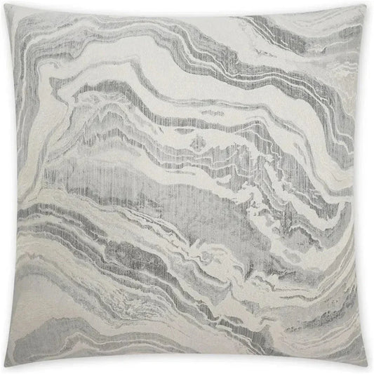 Manon Granite Abstract Glam Grey Large Throw Pillow - LOOMLAN - D.V. Kap - Throw Pillows