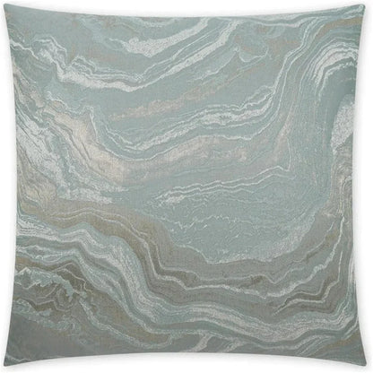 Manon Pewter Abstract Glam Mist Large Throw Pillow - LOOMLAN - D.V. Kap - Throw Pillows