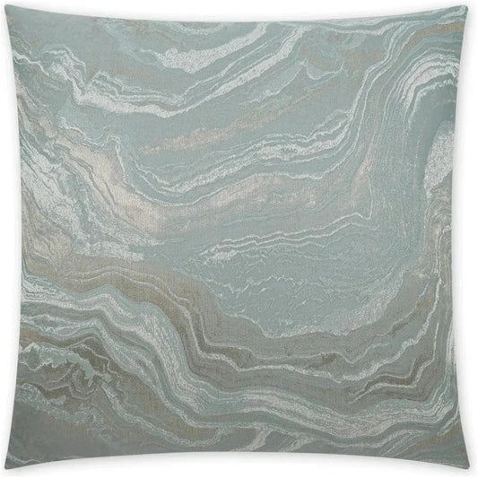 Manon Pewter Abstract Glam Mist Large Throw Pillow - LOOMLAN - D.V. Kap - Throw Pillows