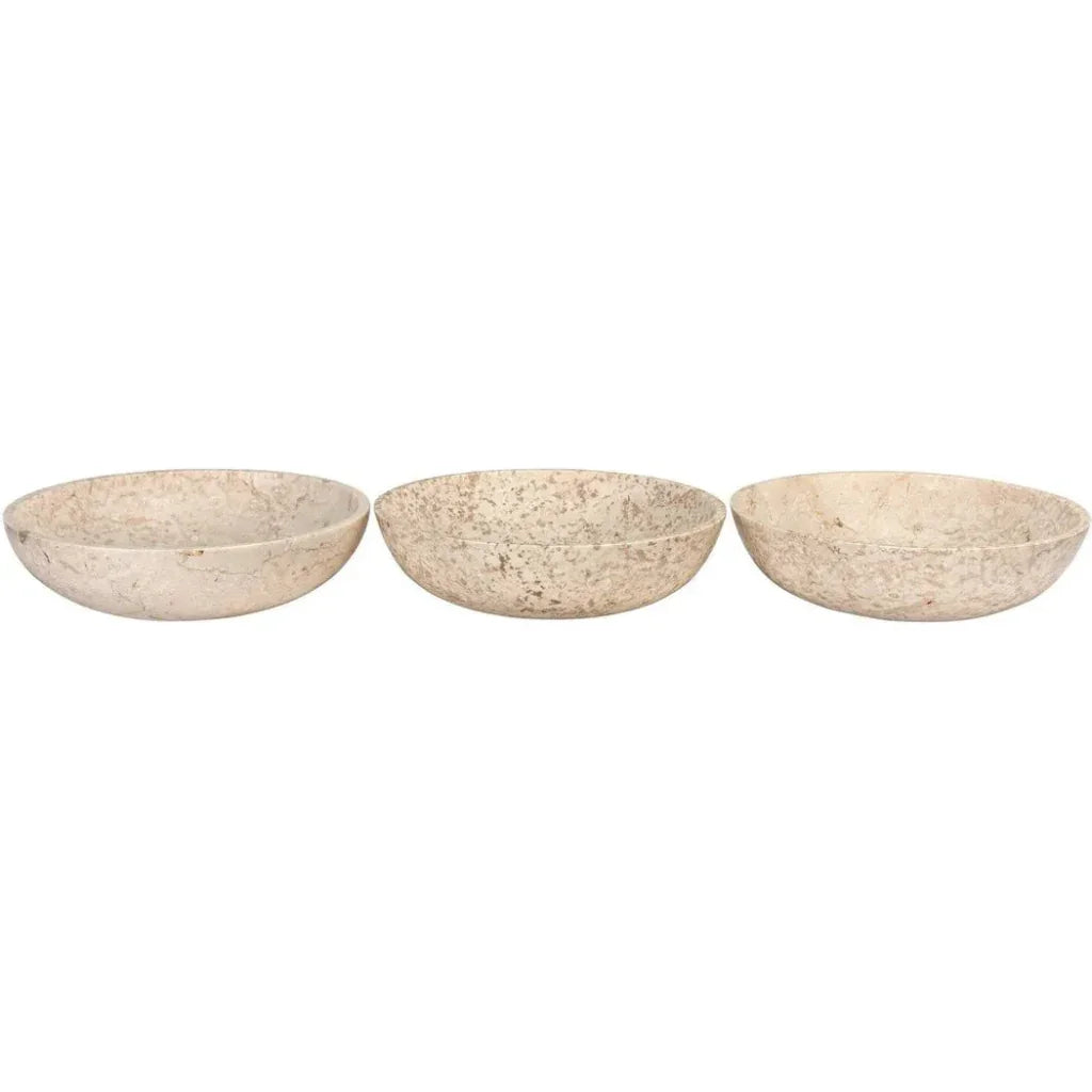 Marble Bowls, Set of 3 - LOOMLAN - Noir - Boxes & Bowls