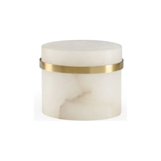 Marble Made White Jewel Box - LOOMLAN - Chelsea House - Boxes & Bowls