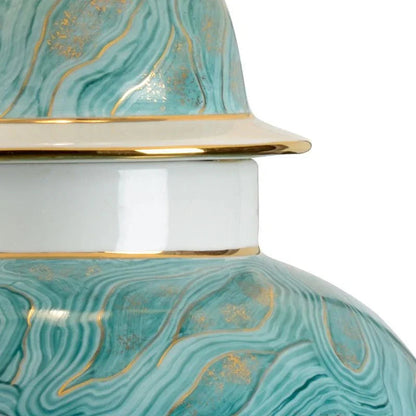 Marbleized Porcelain Table Lamp - LOOMLAN - Chelsea House - Table Lamps