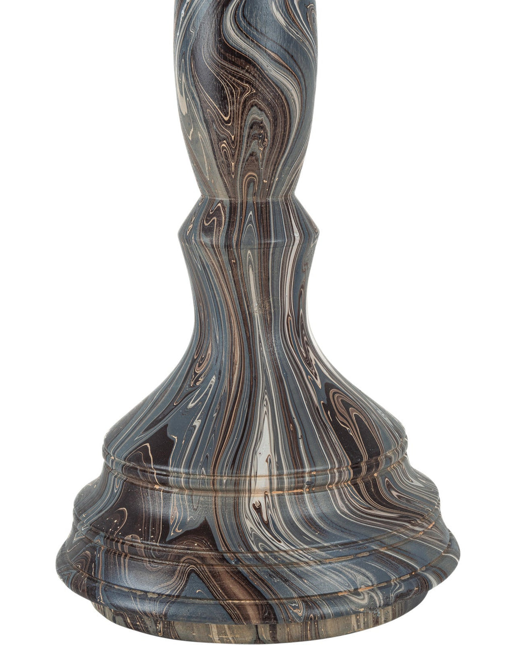 Marbleized Wood Short Turret Box