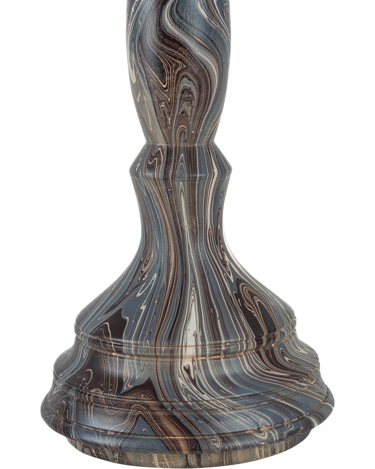 Marbleized Wood Short Turret Box