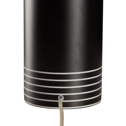 Marco Italian Glass Black Table Lamp