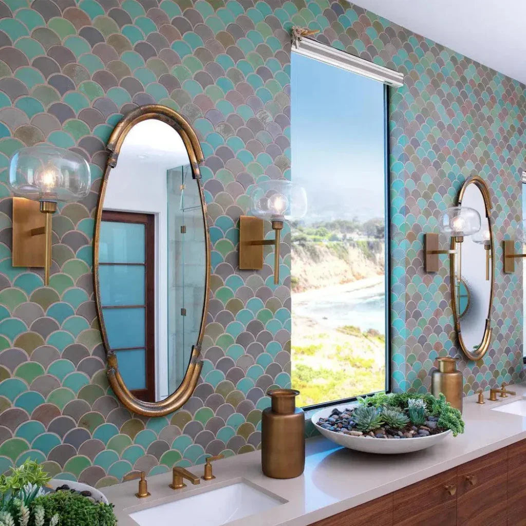 Margaux Metal Oval Wall Mirror