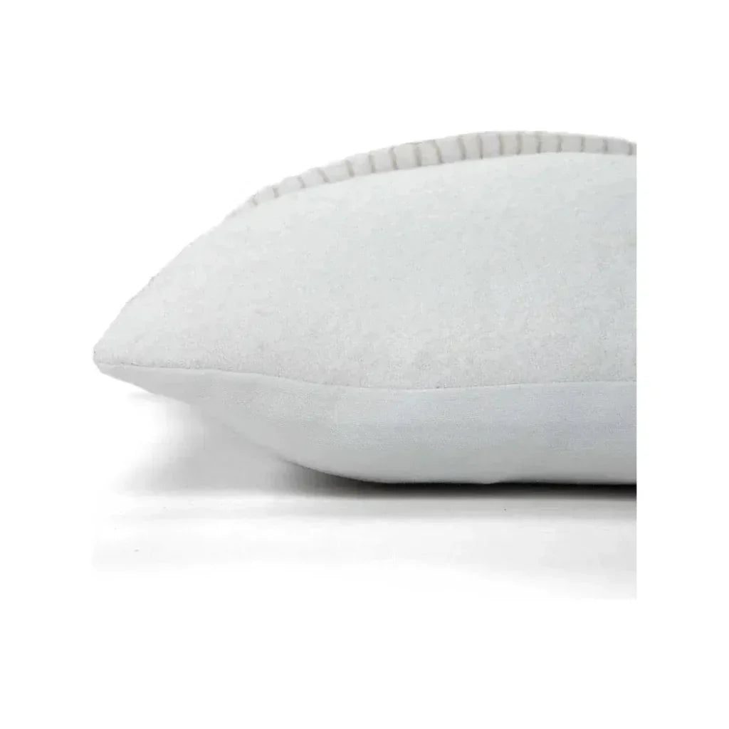 Margo Striped White Lumbar Pillow Insert - LOOMLAN - LOOMLAN - Throw Pillows