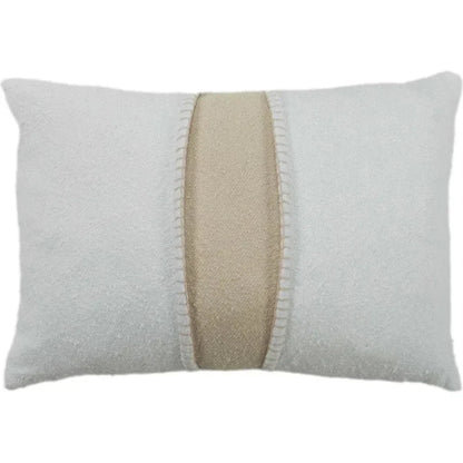 Margo Striped White Lumbar Pillow Insert - LOOMLAN - LOOMLAN - Throw Pillows