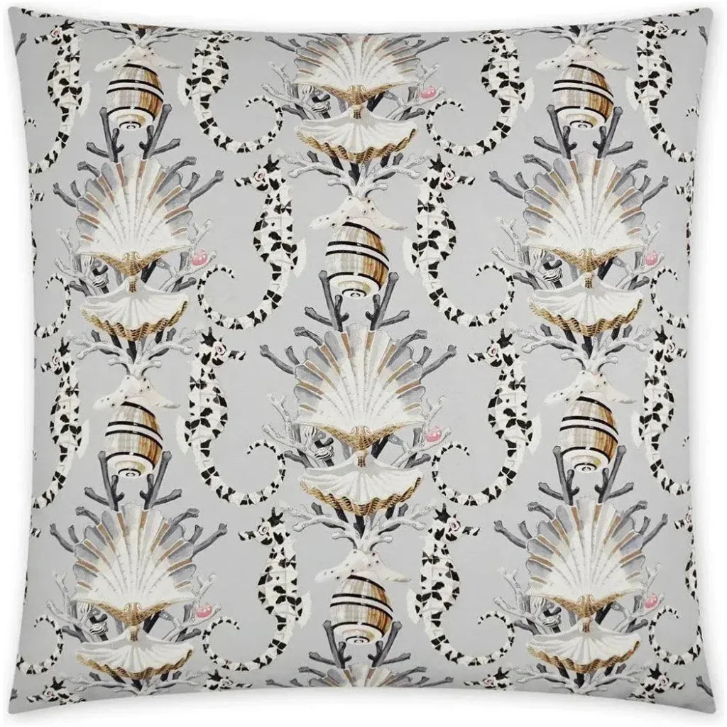 Mariner Beach Silver Large Throw Pillow Insert - LOOMLAN - D.V. Kap - Throw Pillows