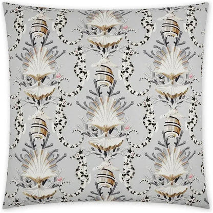 Mariner Beach Silver Large Throw Pillow Insert - LOOMLAN - D.V. Kap - Throw Pillows