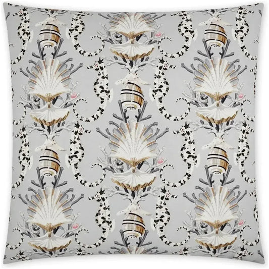 Mariner Beach Silver Large Throw Pillow Insert - LOOMLAN - D.V. Kap - Throw Pillows