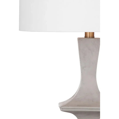 Marion Resin and Metal Gray Table Lamp - LOOMLAN - Bassett Mirror - Table Lamps
