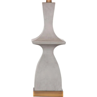 Marion Resin and Metal Gray Table Lamp - LOOMLAN - Bassett Mirror - Table Lamps