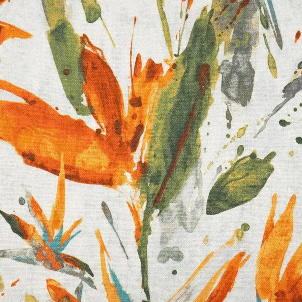 Marlot Mango Floral Orange Green Large Throw Pillow - LOOMLAN - D.V. Kap - Throw Pillows