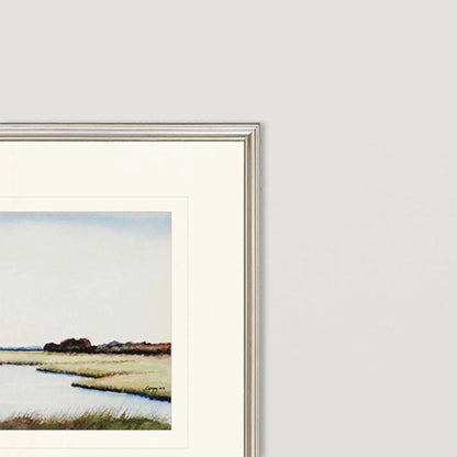Marshlands I Wood Blue Framed Wall Art 2PC -- view 3