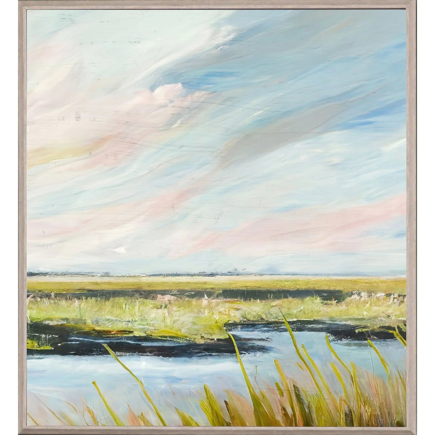 Marshlands II Blue Canvas Art