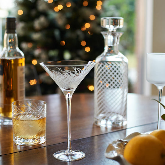Abigails Martini Handmade Clear Glass ( Set of 5)