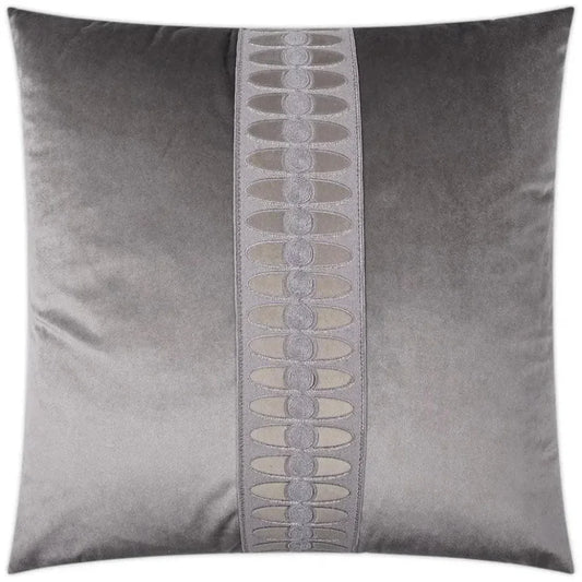 Mati Velvet Grey Throw Pillow With Insert - LOOMLAN - D.V. Kap - Throw Pillows