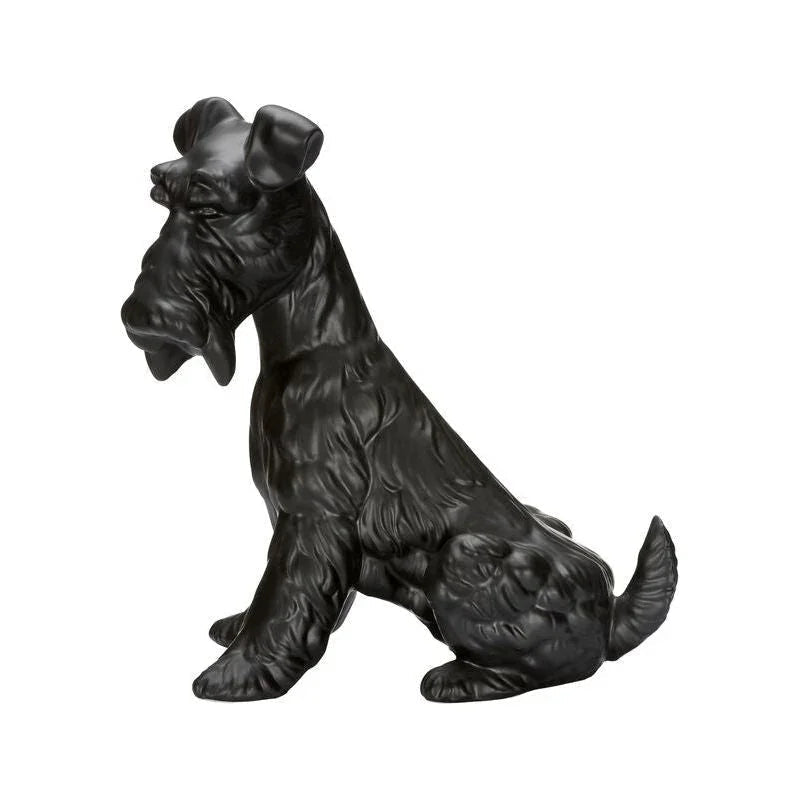 Matte Black Ceramic Henry Dog Statue - LOOMLAN - Chelsea House - Statues & Sculptures