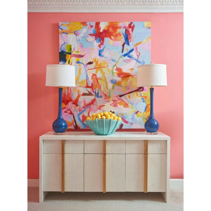 Matthews Ceramic With Silver Accents Table Lamp - LOOMLAN - Chelsea House - Table Lamps