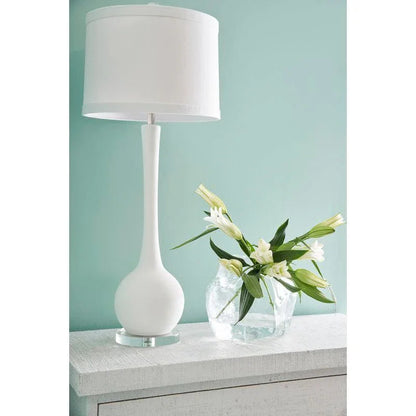 Matthews Ceramic With Silver Accents Table Lamp - LOOMLAN - Chelsea House - Table Lamps