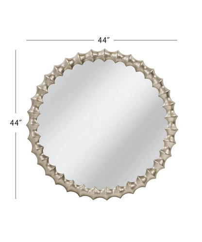 Max Modern Silver Framed Wall Mirror - LOOMLAN - Bassett Mirror - Wall Mirrors